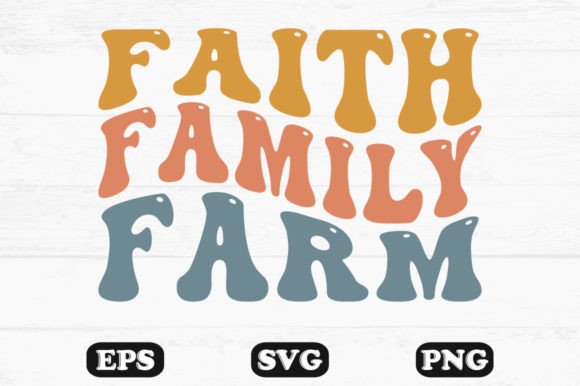 Reviewing Faith Family Farm Retro Wavy T-shirt for Real Projects