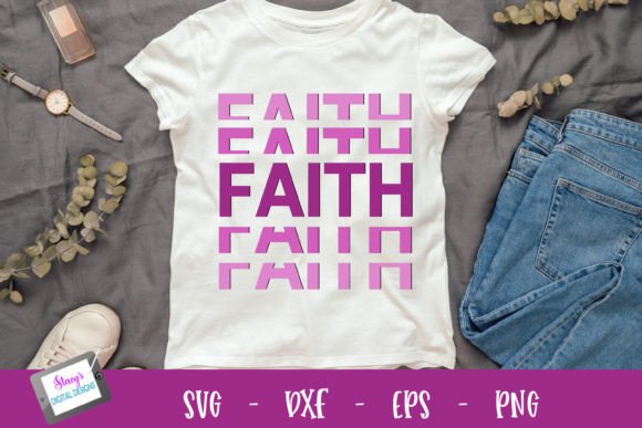 Stacked Faith Design for Real Embroidery Projects