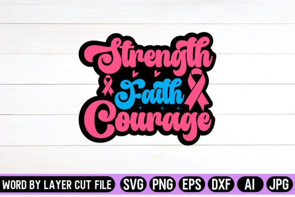Strength Faith Courage Retro Design Review