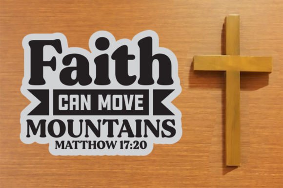 Using Faith Can Move Mountains Matthow 17 20 in Real Embroidery Projects