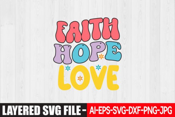 Using Faith Hope Love Retro Design in Real Embroidery Projects